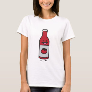 Ketschup-Flaschen-Tomatensauce-Tabellenwürze T-Shirt