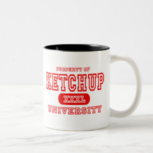 Ketschup-Universität Zweifarbige Tasse