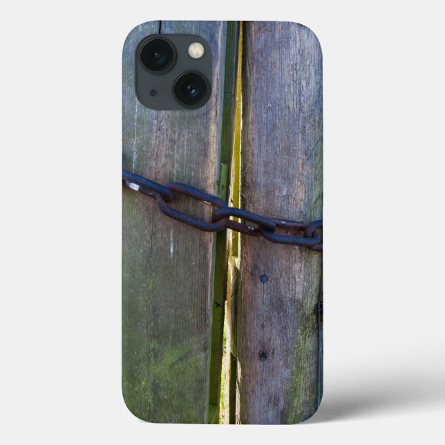 Kette auf Holz Case-Mate iPhone Hülle (Rückseite)