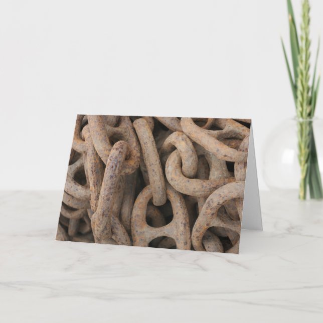 "Kette"-Merkkarte Dankeskarte (Vorderseite)