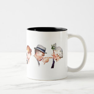 Kette von Klatsch 3 Zweifarbige Tasse