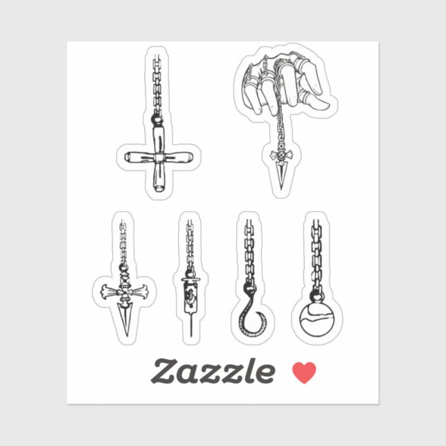 Ketten-Aufkleberpackung der Kurapika Aufkleber (Blatt)