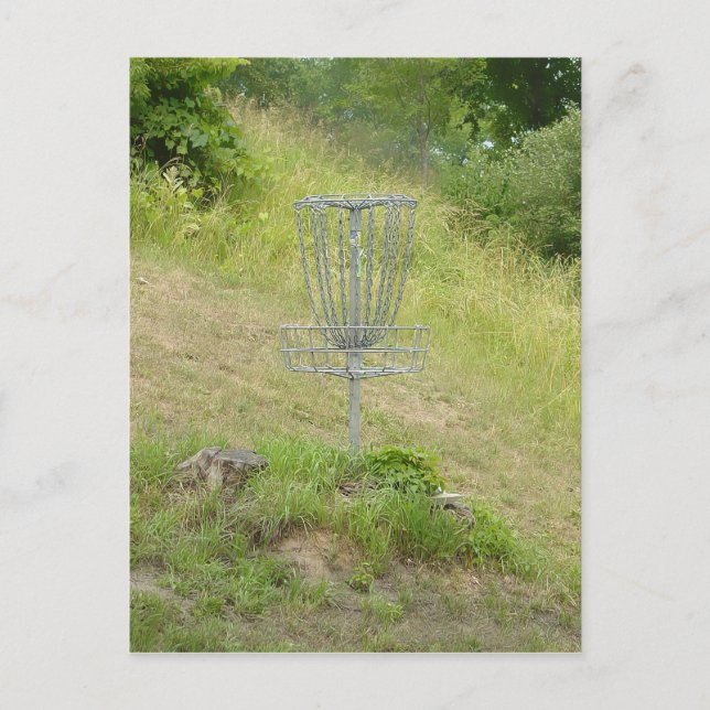 Ketten mit einem Golf-Aktionskorb Postkarte (Vorderseite)