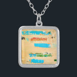 Ketten mit origineller Strandkunst auf Charme Versilberte Kette<br><div class="desc">Neckolace in Küstenstöcken mit originellen Strandmalereien</div>