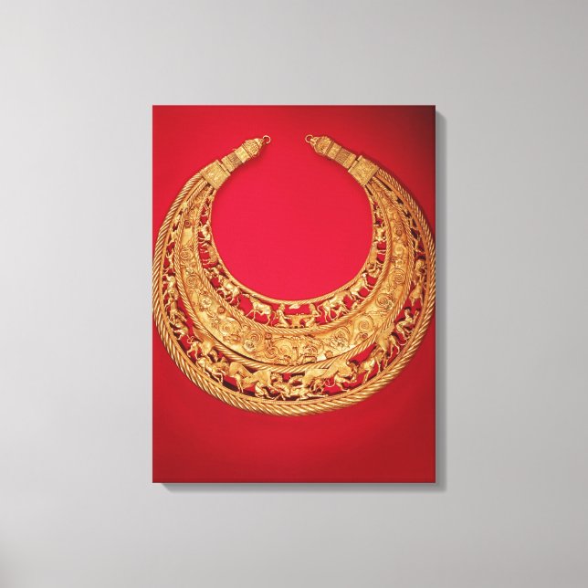 Ketten mit pastoralen Szenen Leinwanddruck (Vorderseite)