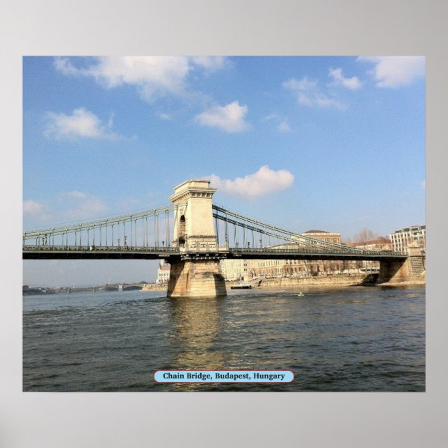Kettenbrücke, Budapest, Ungarn Poster (Vorne)