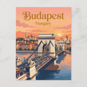 Kettenbrücke Ungarn Postkarte