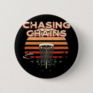 Kettenjagd Disc Golf Hobby Disc Golfer Freizeitbes Button