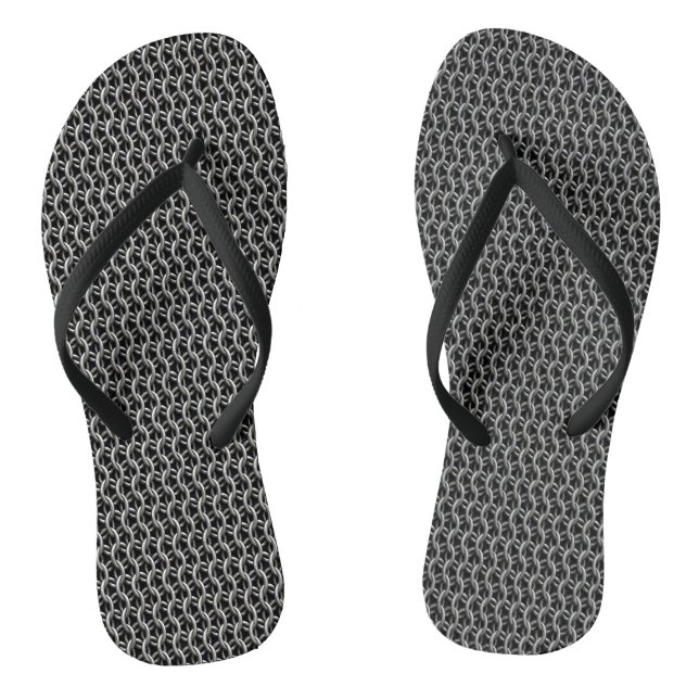 Kettenpanzer Mittelalterliche Rüstung Flip Flops (Fußbett)