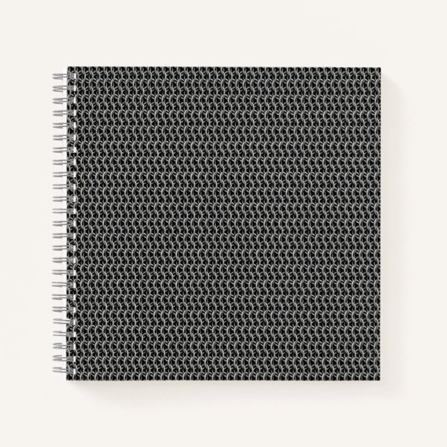 Kettenpanzer Mittelalterliche Rüstung Notizbuch (Vorderseite)