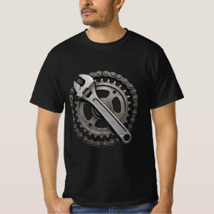 Kettenritzel-Schlüssel - Moto Garage Ketten-T-Shir T-Shirt