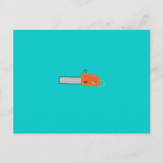 Kettensäge Postkarte