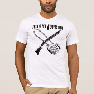 Kettensäge und Knüppel T-Shirt