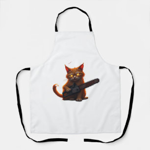 Kettensägen Katzenklassiker Schürze