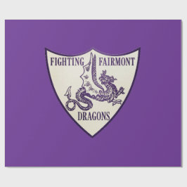 Kettering, Ohio Fighting Fairmont Dragons Logo Geschenkpapier