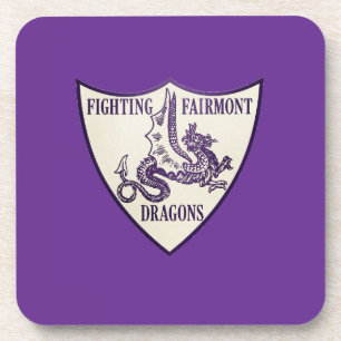 Kettering, Ohio Fighting Fairmont Dragons Logo Getränkeuntersetzer