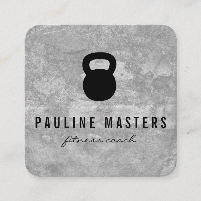 Kettle Bell Grunge Treue Cards (Vorderseite)