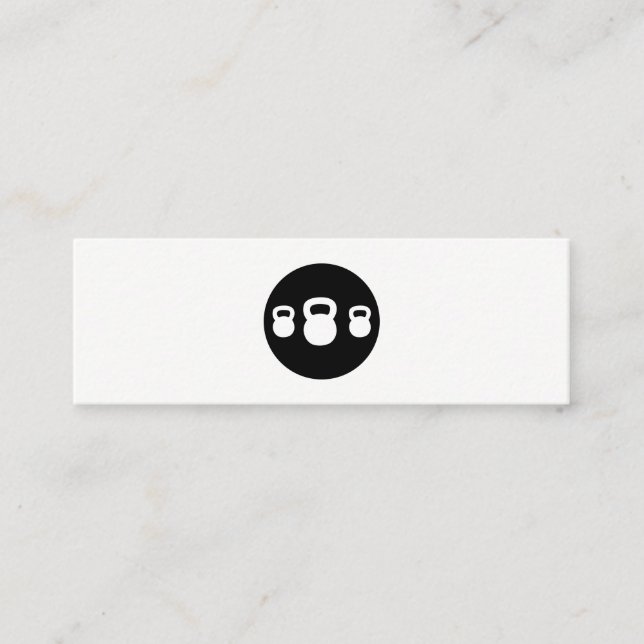 Kettle Bell Personal Trainer Mini Visitenkarte (Vorderseite)