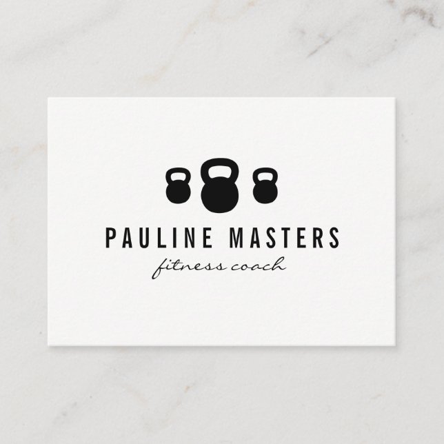 Kettle Bells Fitness Coach Ernennung Terminkarte (Vorderseite)