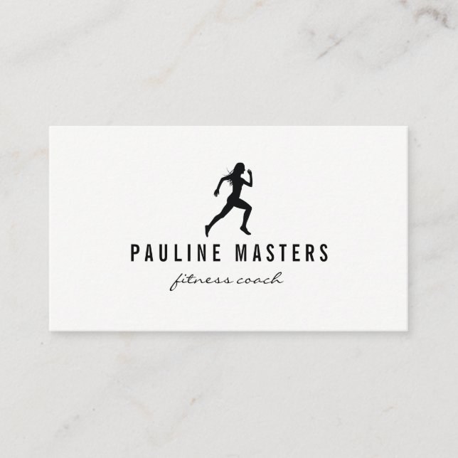 Kettle Bells Sprinter Fitness Coach Ernennung Terminkarte (Vorderseite)