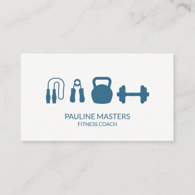 Kettle Bells Sprinter Fitness Coach Ernennung Terminkarte (Vorderseite)