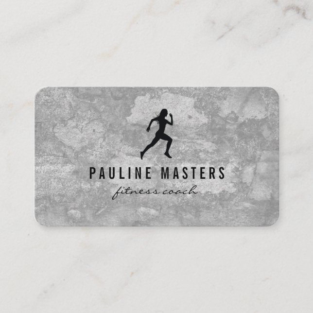 Kettle Bells Sprinter Grunge Ernennung Terminkarte (Vorderseite)