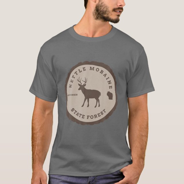 Kettle Moraine State Forest Wisconsin WI Outdoors T-Shirt (Vorderseite)