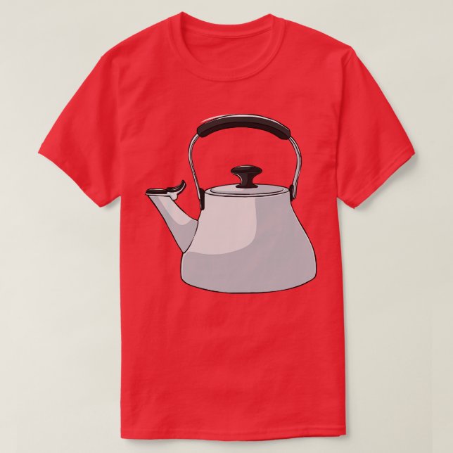 Kettle Tea Coffee Coffein Drink T-Shirt (Design vorne)