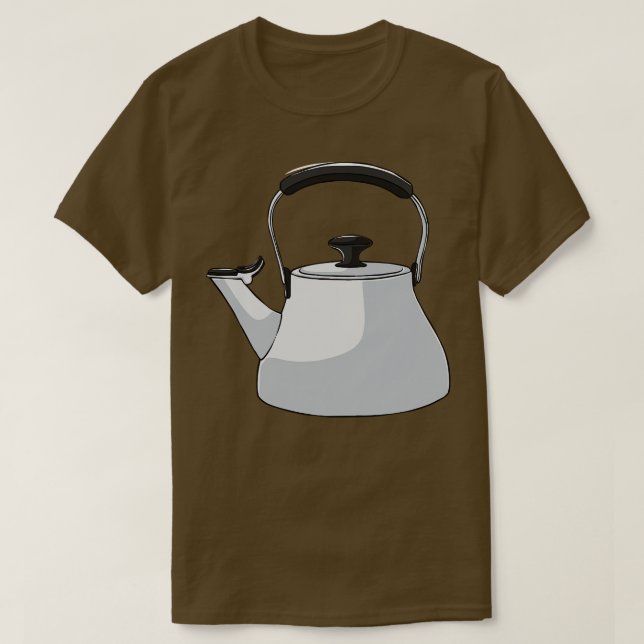 Kettle Tea Coffee Coffein Drink T-Shirt (Design vorne)