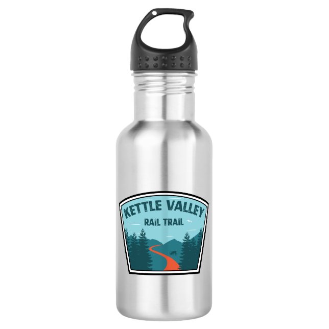 Kettle Valley Rail Trail British Columbia Edelstahlflasche (Vorderseite)