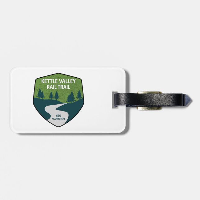 Kettle Valley Rail Trail British Columbia Gepäckanhänger (Rückseite horizontal)