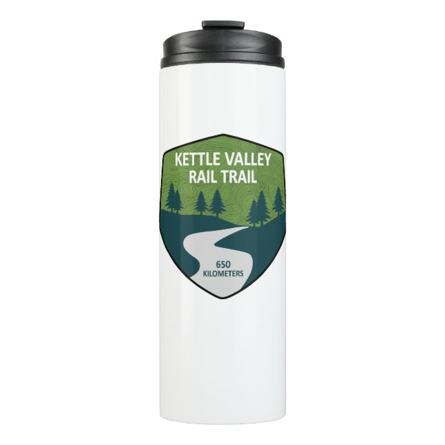 Kettle Valley Rail Trail British Columbia Thermosbecher (Vorderseite)