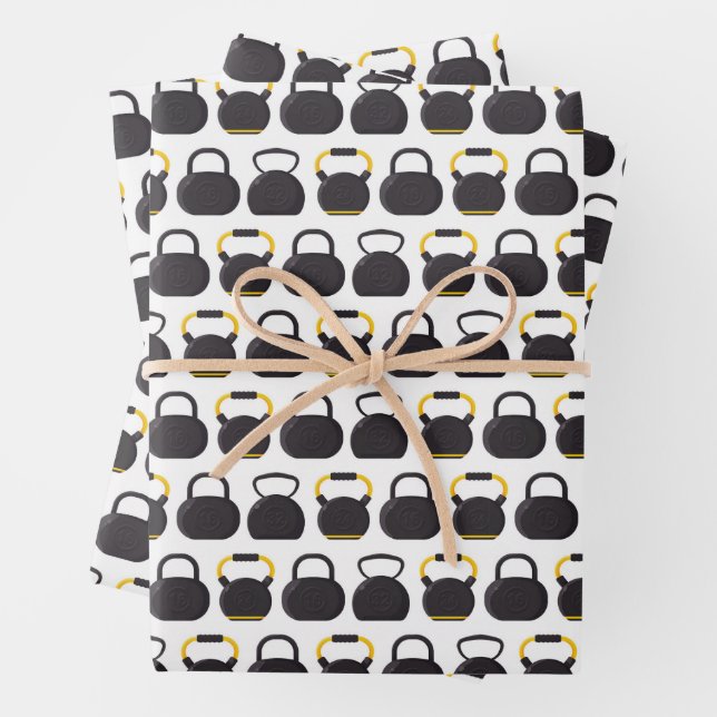 Kettlebell Birthday Party Geschenkpapier Set (Beispiel)