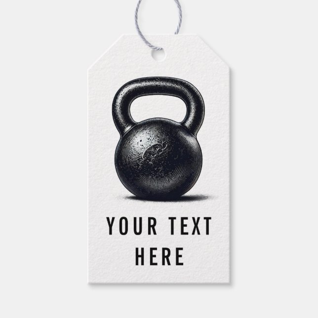 Kettlebell Fitness Personal Training Geschenkanhänger (Vorderseite)