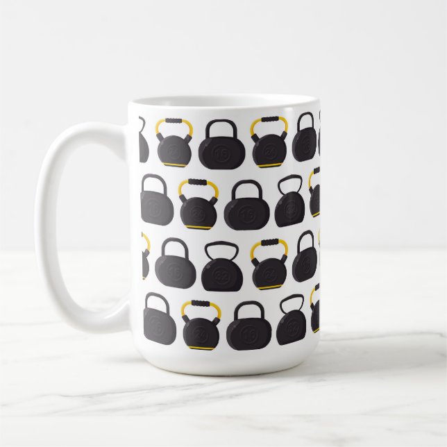 Kettlebell-Fitness-Tasse Kaffeetasse (Links)