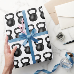 Kettlebell-Geschenkpapier, Fitness-Geschenkverpack Geschenkpapier