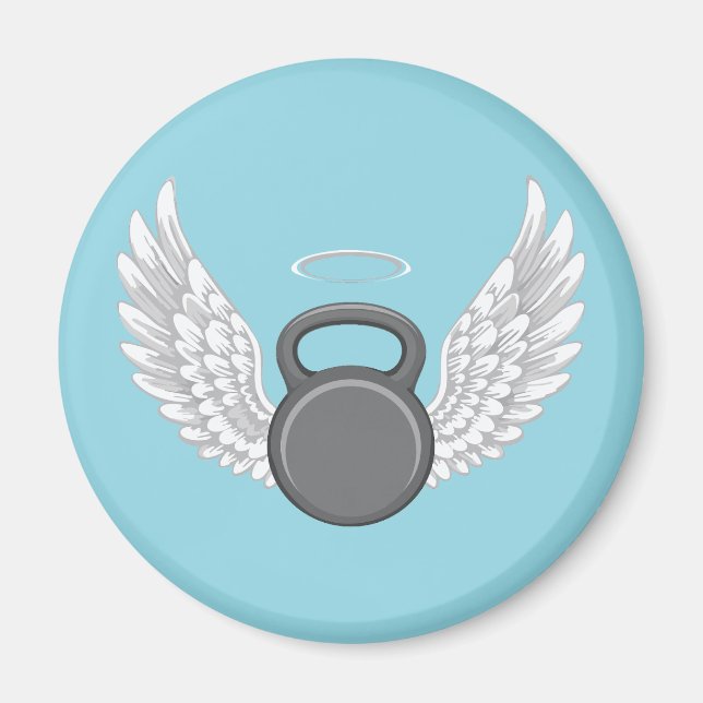 Kettlebell-Himmel Magnet (Vorne)