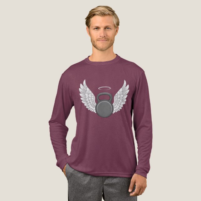 Kettlebell-Himmel Tri-Blend Shirt (Volle Vorderseite)