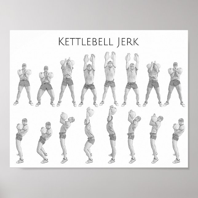 Kettlebell Jerk Poster (Vorne)