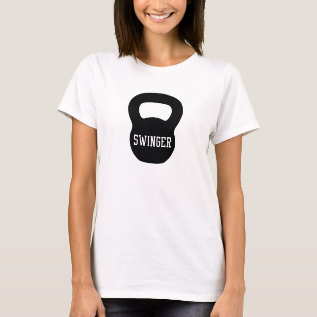 Kettlebell lebenslustiger Typ T-Shirt (Vorderseite)