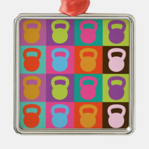 Kettlebell Muster Ornament Aus Metall