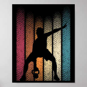 Kettlebell Retro Workout PowerHeader Bodybuilder Poster