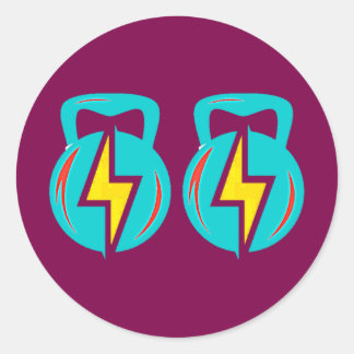 Kettlebell Runder Aufkleber