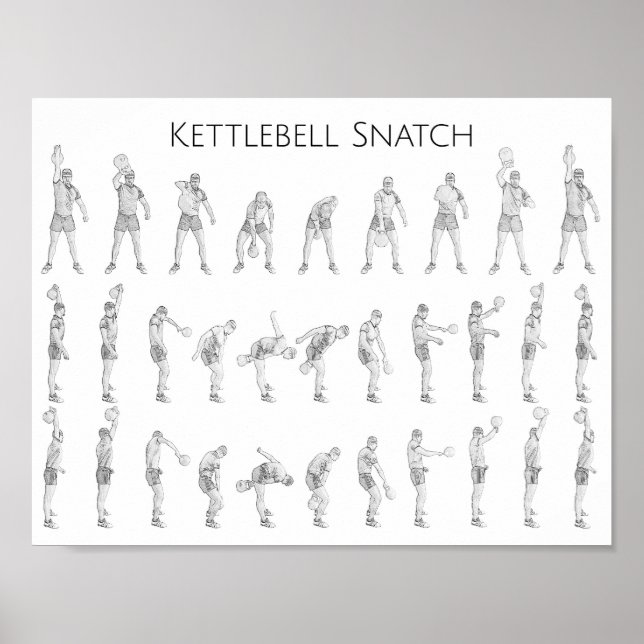 Kettlebell Snatch Poster (Vorne)