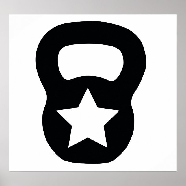 Kettlebell Star Poster (Vorne)
