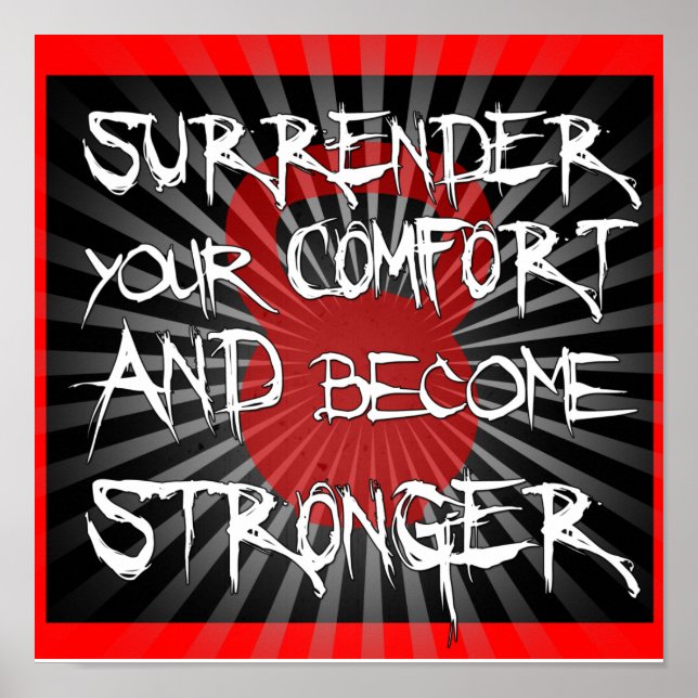 Kettlebell Surrrender & Groove Starke Fitness Prin Poster (Vorne)