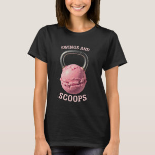 Kettlebell-Training Fitnessstudio Körper Eiscreme T-Shirt