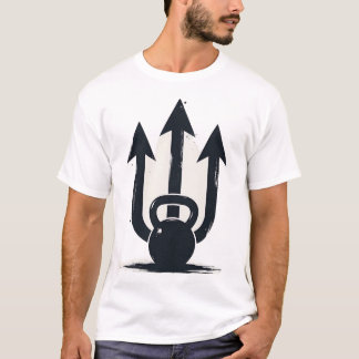 Kettlebell Trident | Triple Arrow Strength & Power T-Shirt