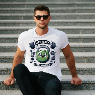 Kettlebell Workout, Heavy Lift, fühlen Sie sich Hi T-Shirt