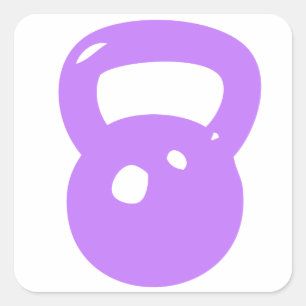 Kettlebell Workout Quadratischer Aufkleber